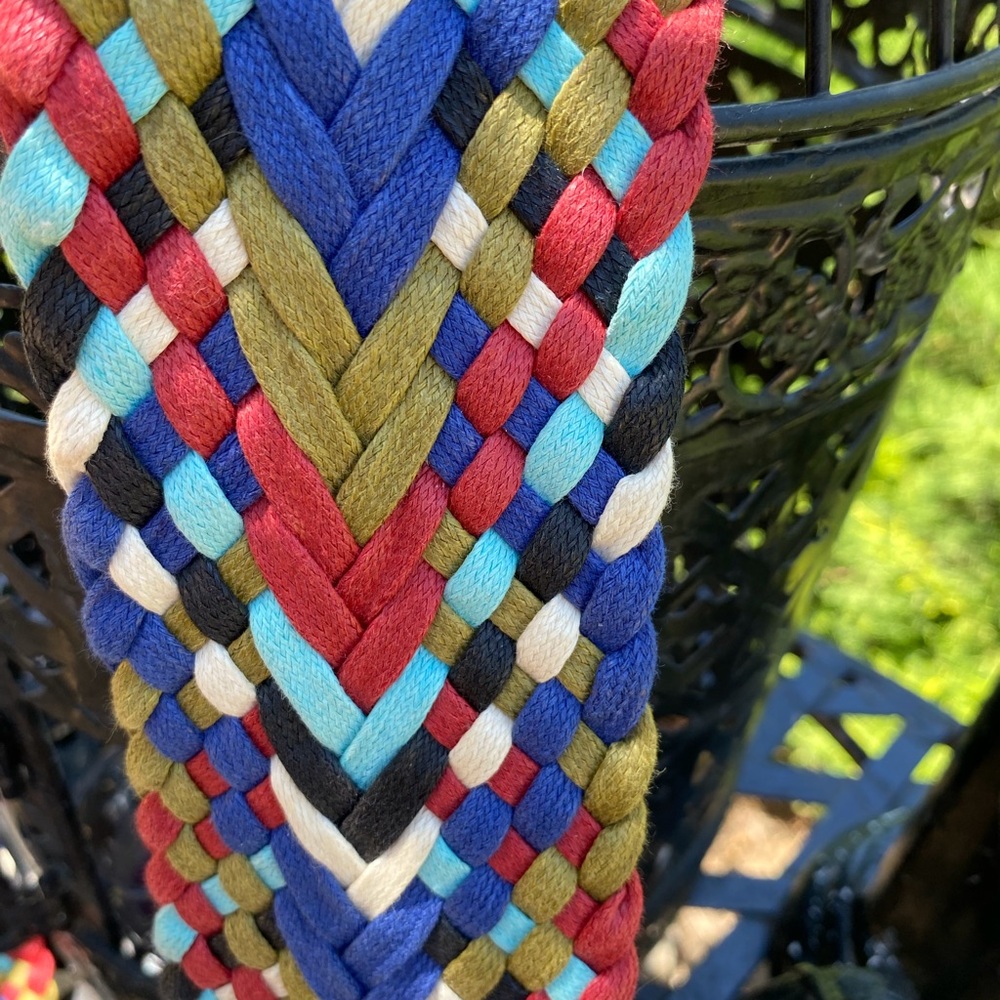 Multicolor Braided  Vintage  statement Women's Belt - Picture 3 of 7